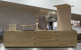 Wooden furniture from Wood Wonders Exhibition. Photo: Anne Kinnunen